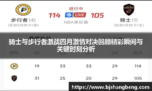骑士与步行者激战四月激情对决回顾精彩瞬间与关键时刻分析